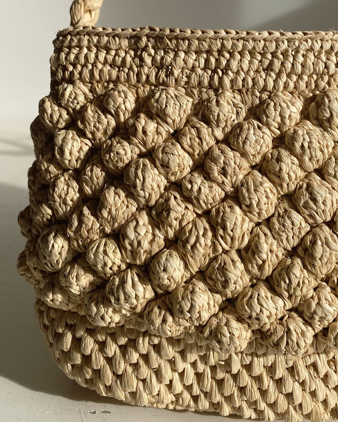 Sacs baguette en raphia
