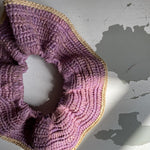nuances de couleurs du chouchou en raphia Biby violette