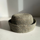 CHAPEAU EN RAPHIA MARIN ÉCUME