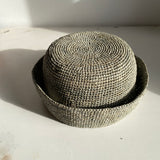 CHAPEAU EN RAPHIA MARIN ÉCUME