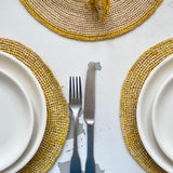 SET DE TABLE ASTRÉE JAUNE