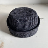 CHAPEAU EN RAPHIA MALO NOIR