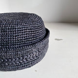 CHAPEAU EN RAPHIA MALO NOIR