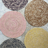sets de table en raphia chiné multicolores, ASTRÉE
