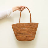 SAC CABAS PALMETA CANNELLE