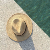 chapeau en crochet de raphia naturel, PANAMA I The Clow Company