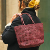 SAC CABAS PIÑA BORDEAUX