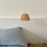 petite veilleuse ajourée en raphia fait main, MINI JIRO naturel