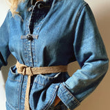 Ceinture en raphia fait main - KIBA taupe