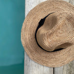 Chapeau panama en crochet de raphia fait main, PANAMA thé