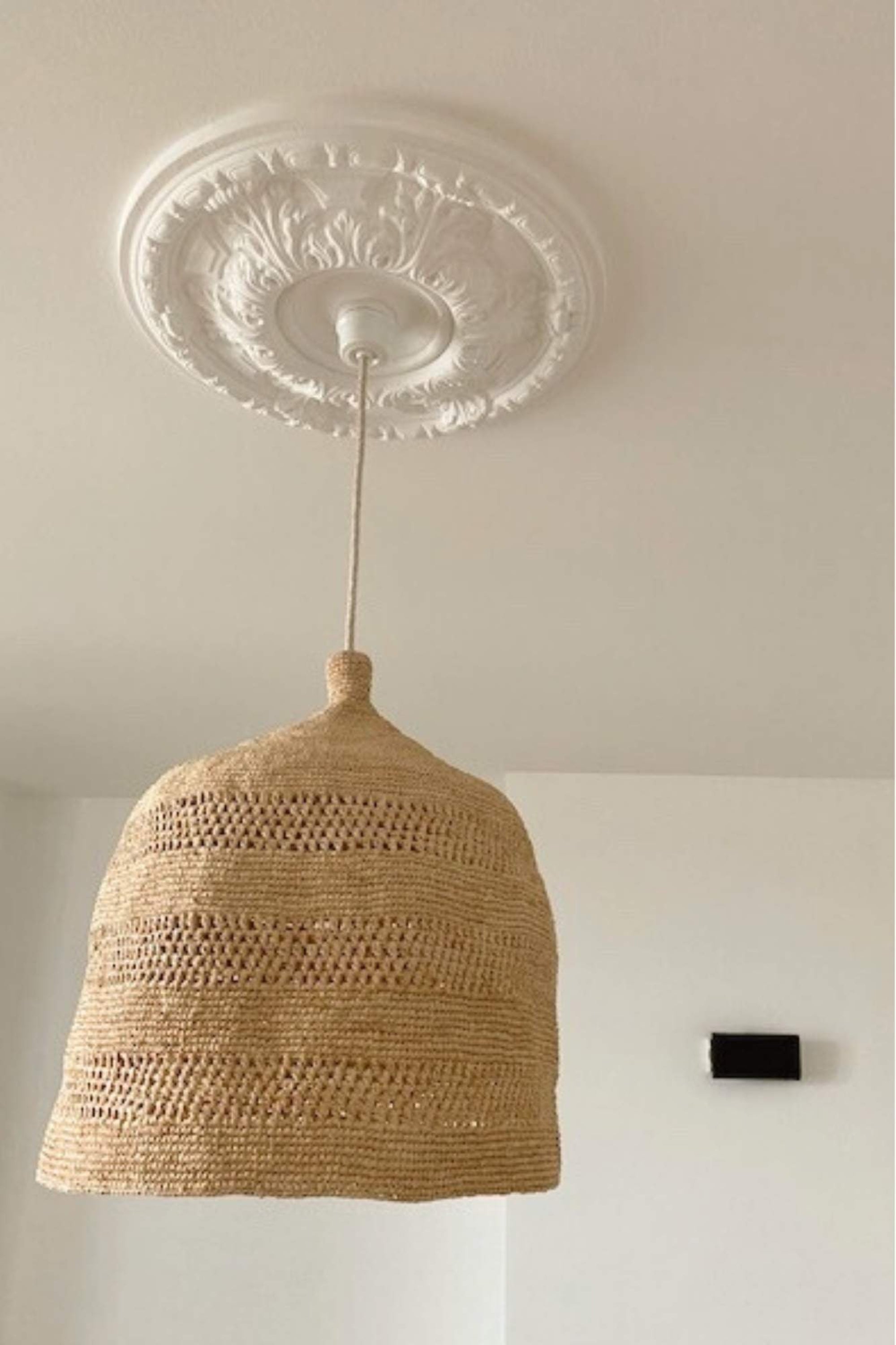 suspension naturelle en raphia fait main, BIG JIRO