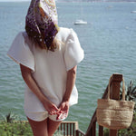 sac cabas fait main en raphia naturel, MINI OLIKA-vue mer pour le shooting Bycat