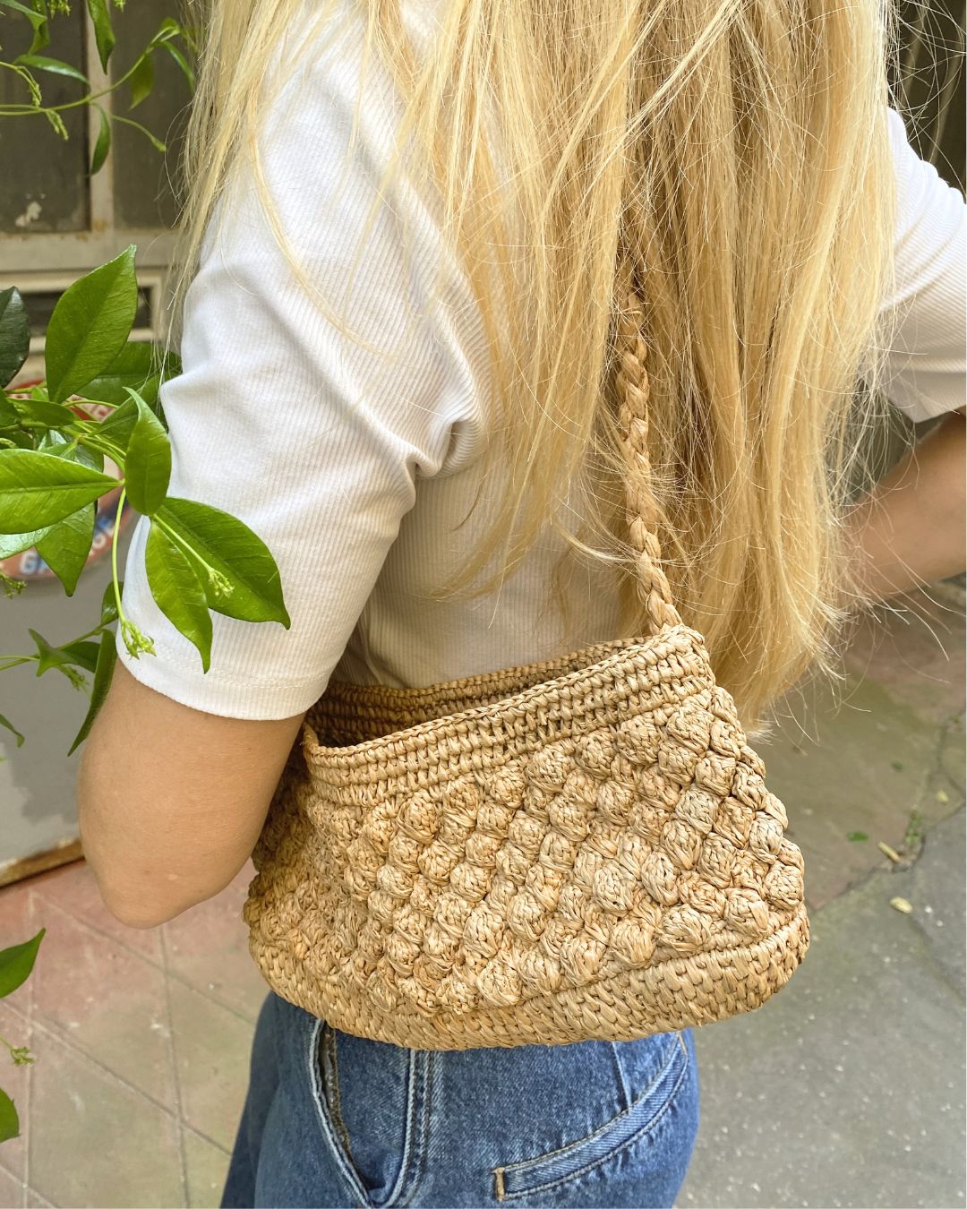 petit sac en crochet boules, BAO thé