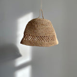 Petite suspension en raphia fait main, MINI JIRO naturel