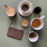 Porte-cartes en raphia fait main - POLETA tabac