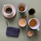 Porte-cartes en raphia fait main - POLETA noir