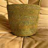 Sac seau en raphia automne posé – SINY