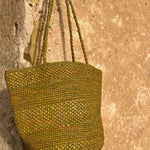 Détails du sac seau en raphia automne fait main – BIG SINY