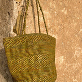 Détails du sac seau en raphia automne fait main – BIG SINY