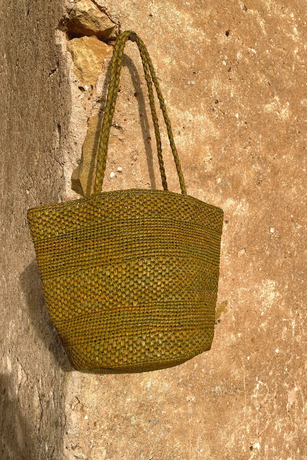 Sac seau en raphia automne fait main – BIG SINY