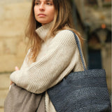 Sac seau en raphia marine fait main porté épaule– BIG SINY