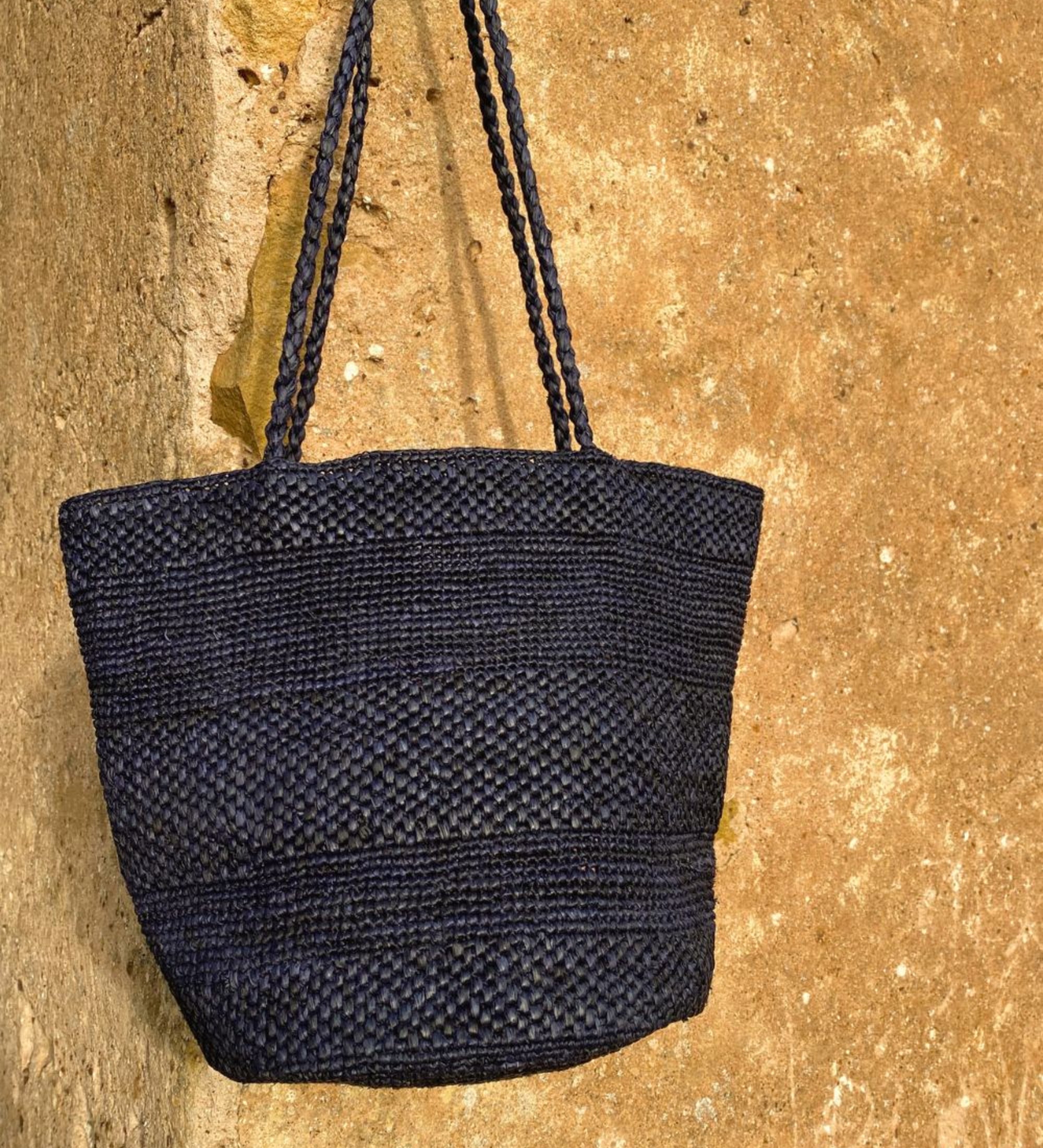 Sac seau en raphia marine fait main – BIG SINY