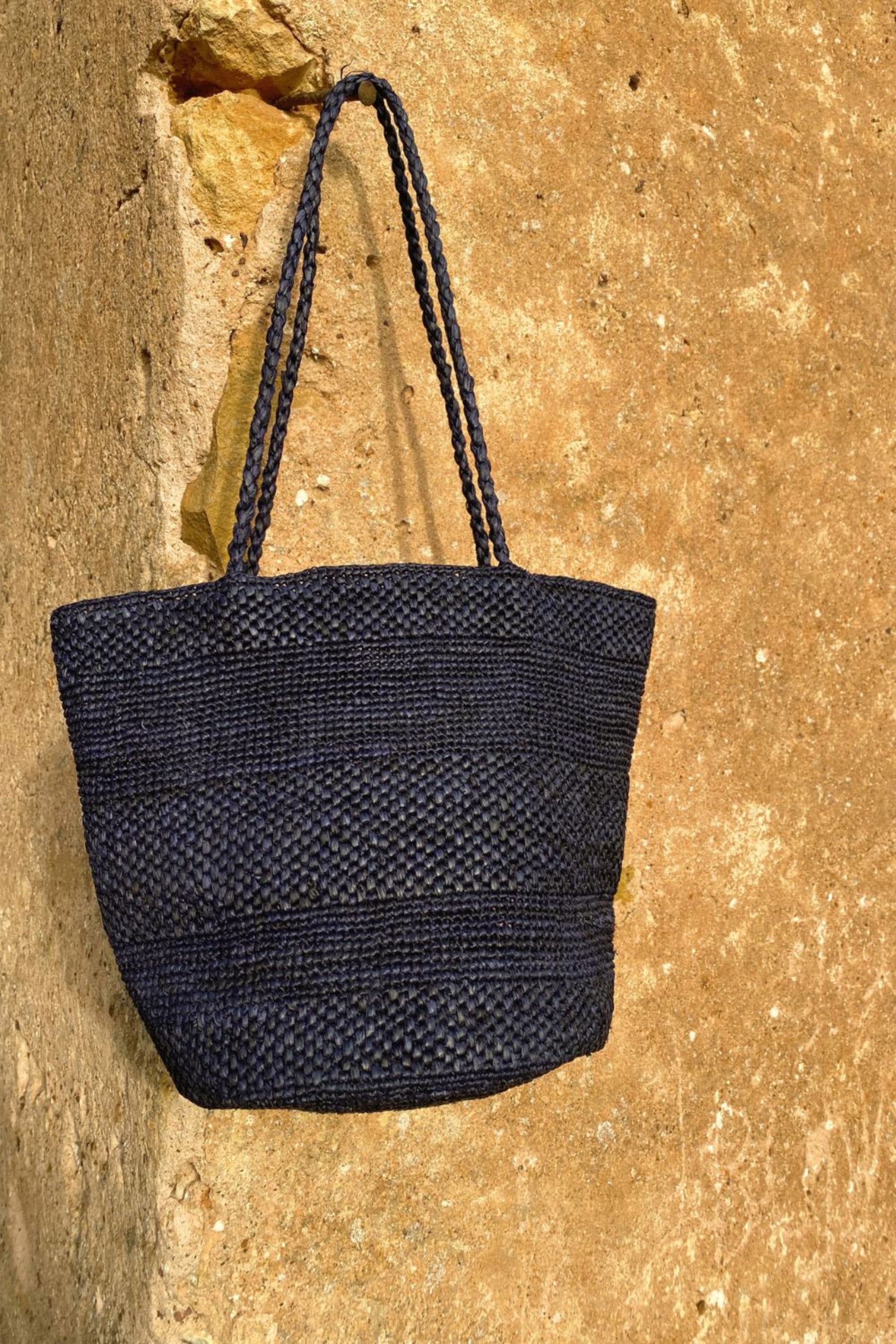 Sac seau en raphia marine fait main – BIG SINY