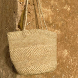 Détails du sac seau en raphia naturel fait main – BIG SINY