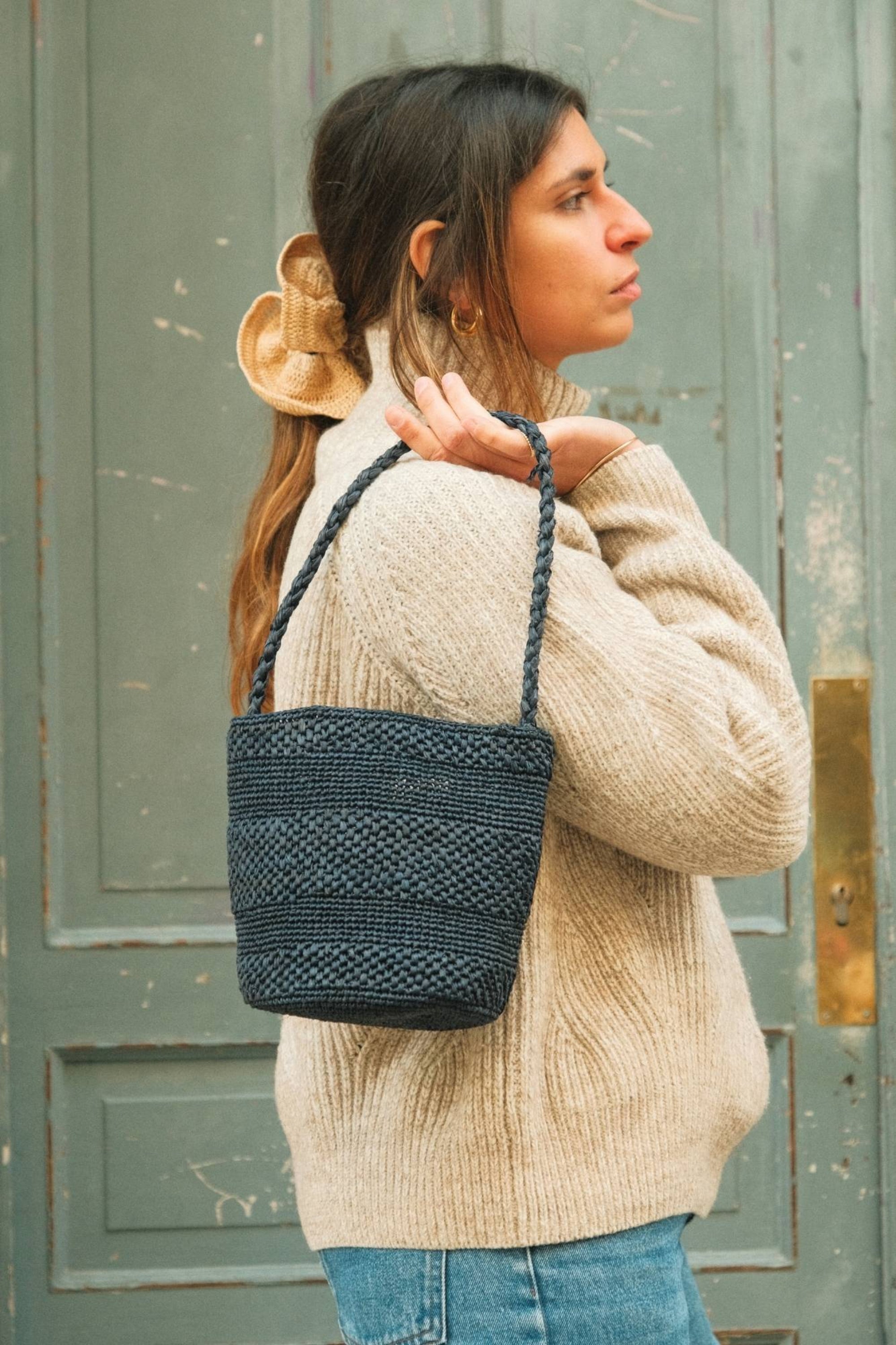 Sac seau en raphia marine fait main – SINY