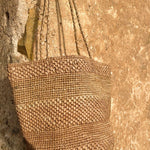 Détails du sac seau en raphia fait main – BIG SINY thé