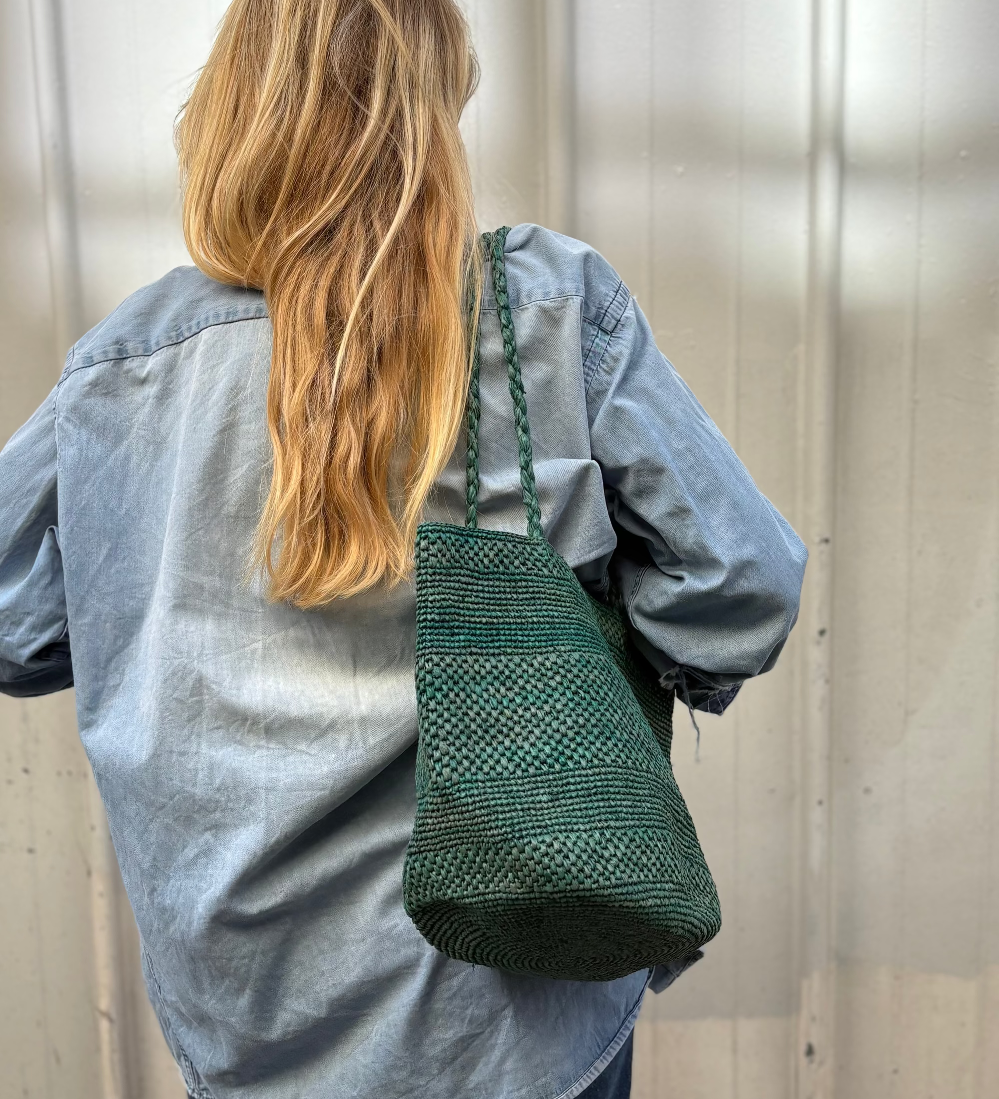 sac seau vert pour l'automne hiver 