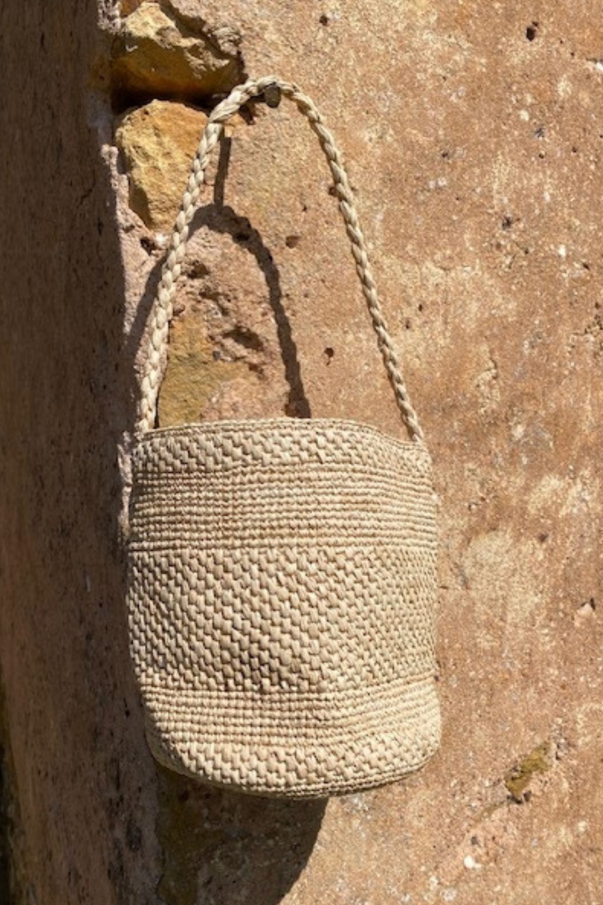 Détail du sac seau SINY naturel