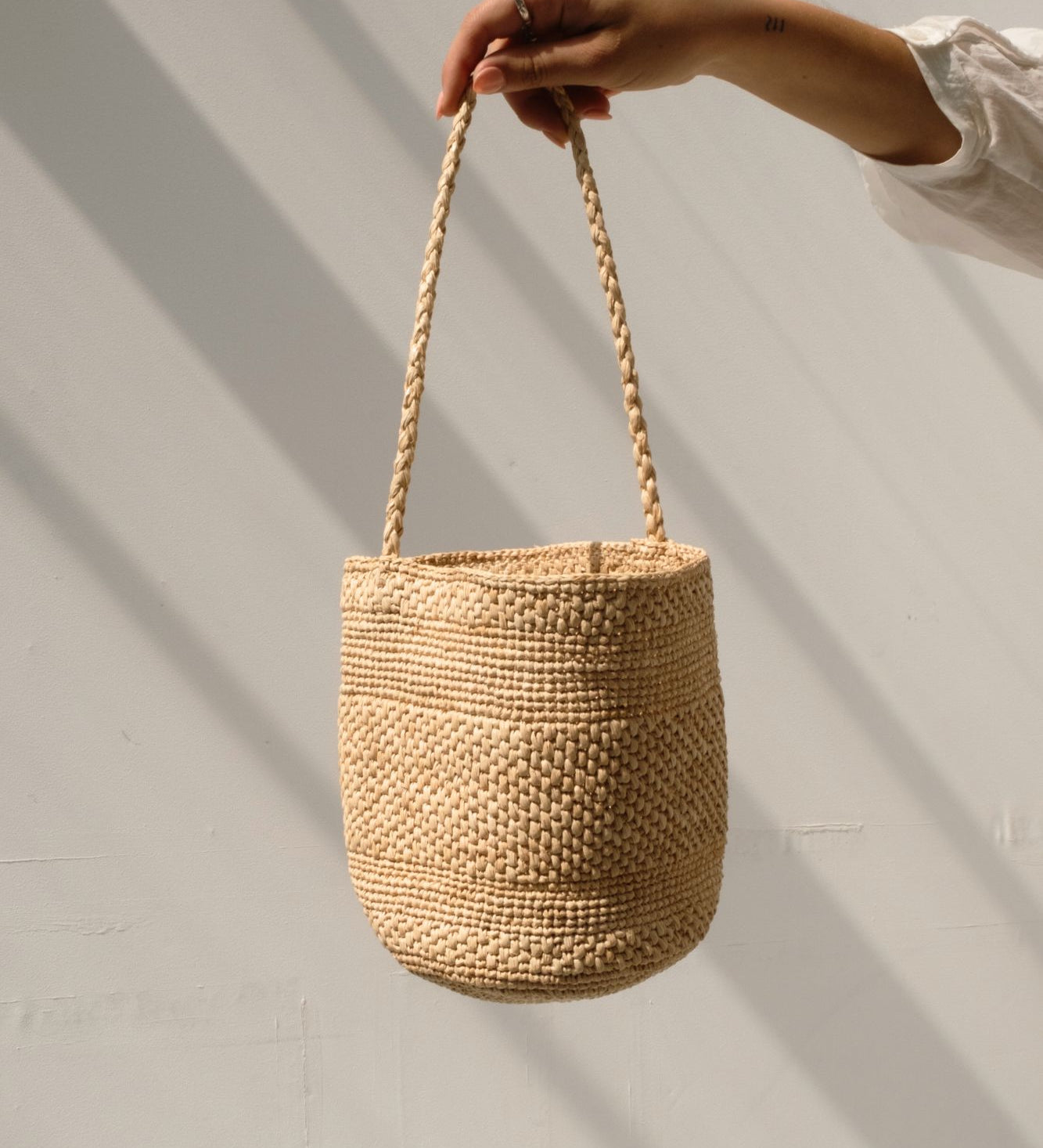 SINY, Petit Sac Seau en Raphia