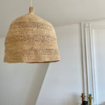 Grande suspension en raphia fait main, BIG JIRO naturel