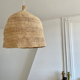Grande suspension en raphia fait main, BIG JIRO naturel